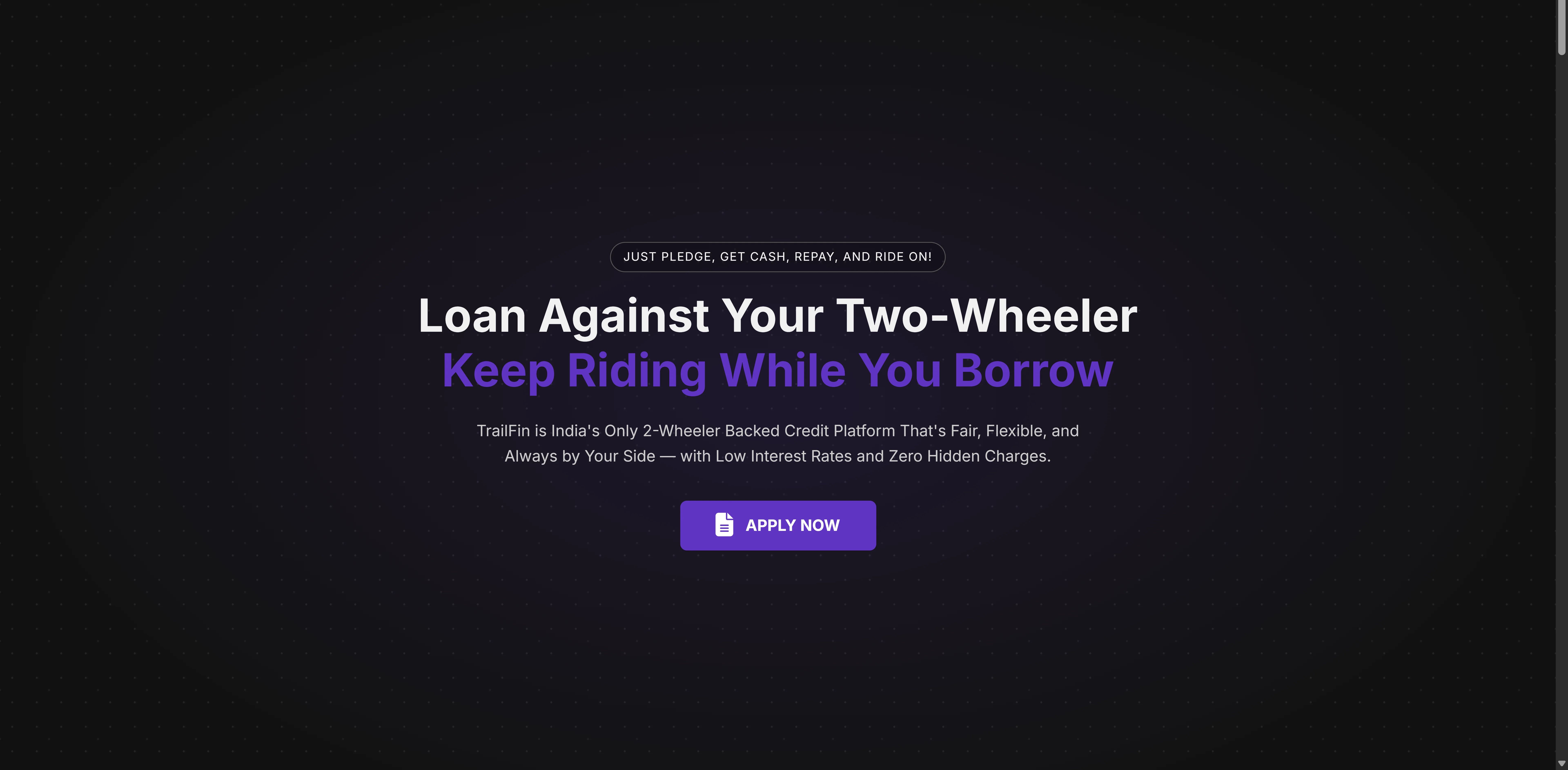 TrailFin app hero screens