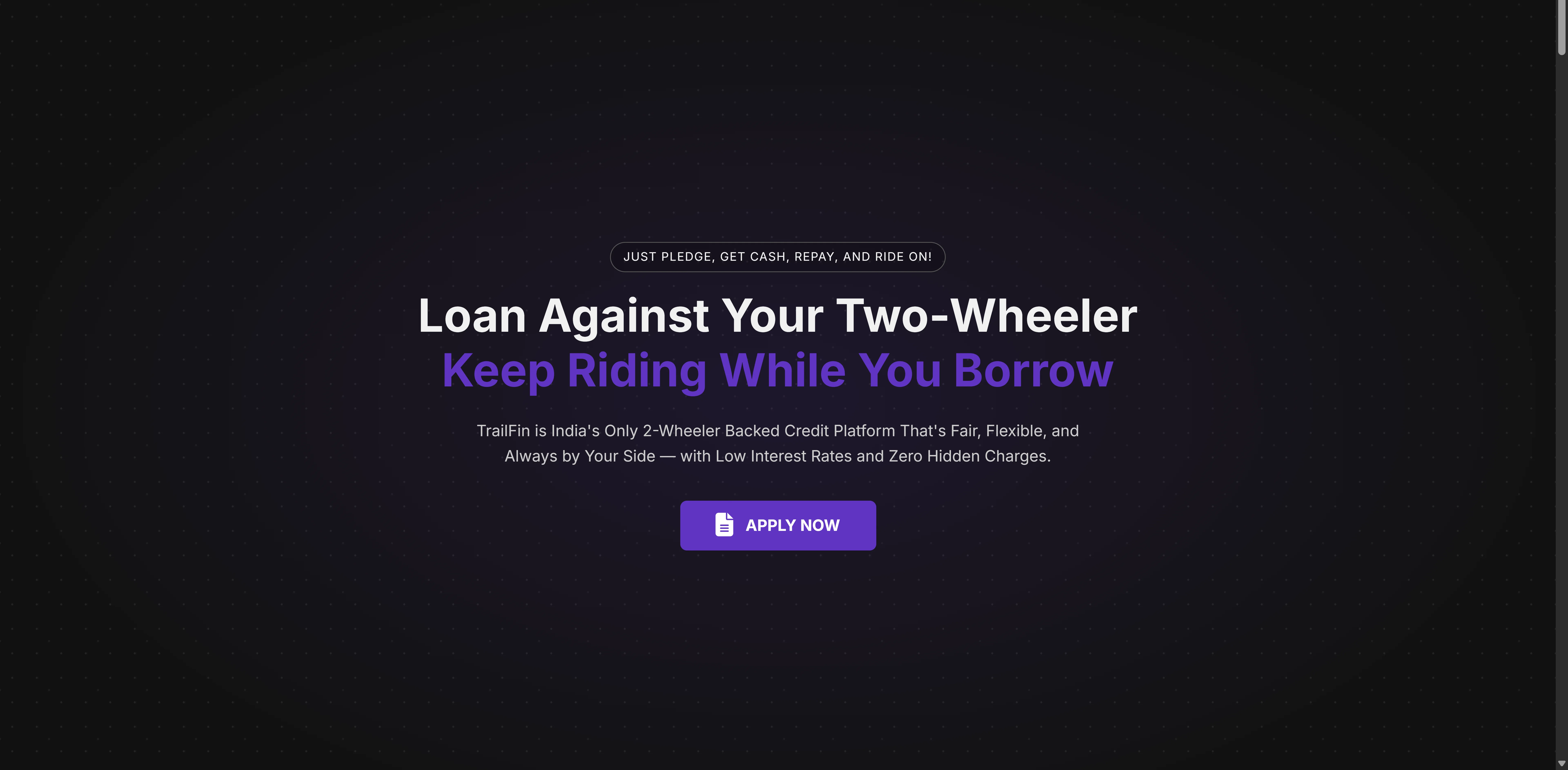 TrailFin app hero screens